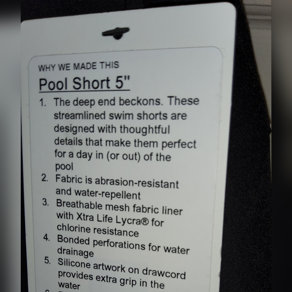 lululemon athletica Men's Black Pool 5'' Shorts - Picture 5 of 6